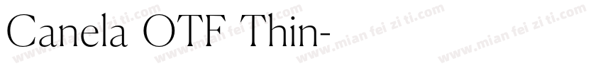 Canela (OTF) Thin字体转换